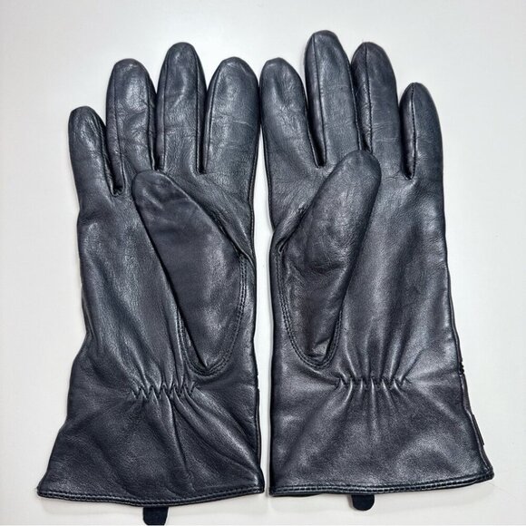 Auclair Womens Size 8 Leather Black Light Weight Driving Gloves - Picture 5 of 11